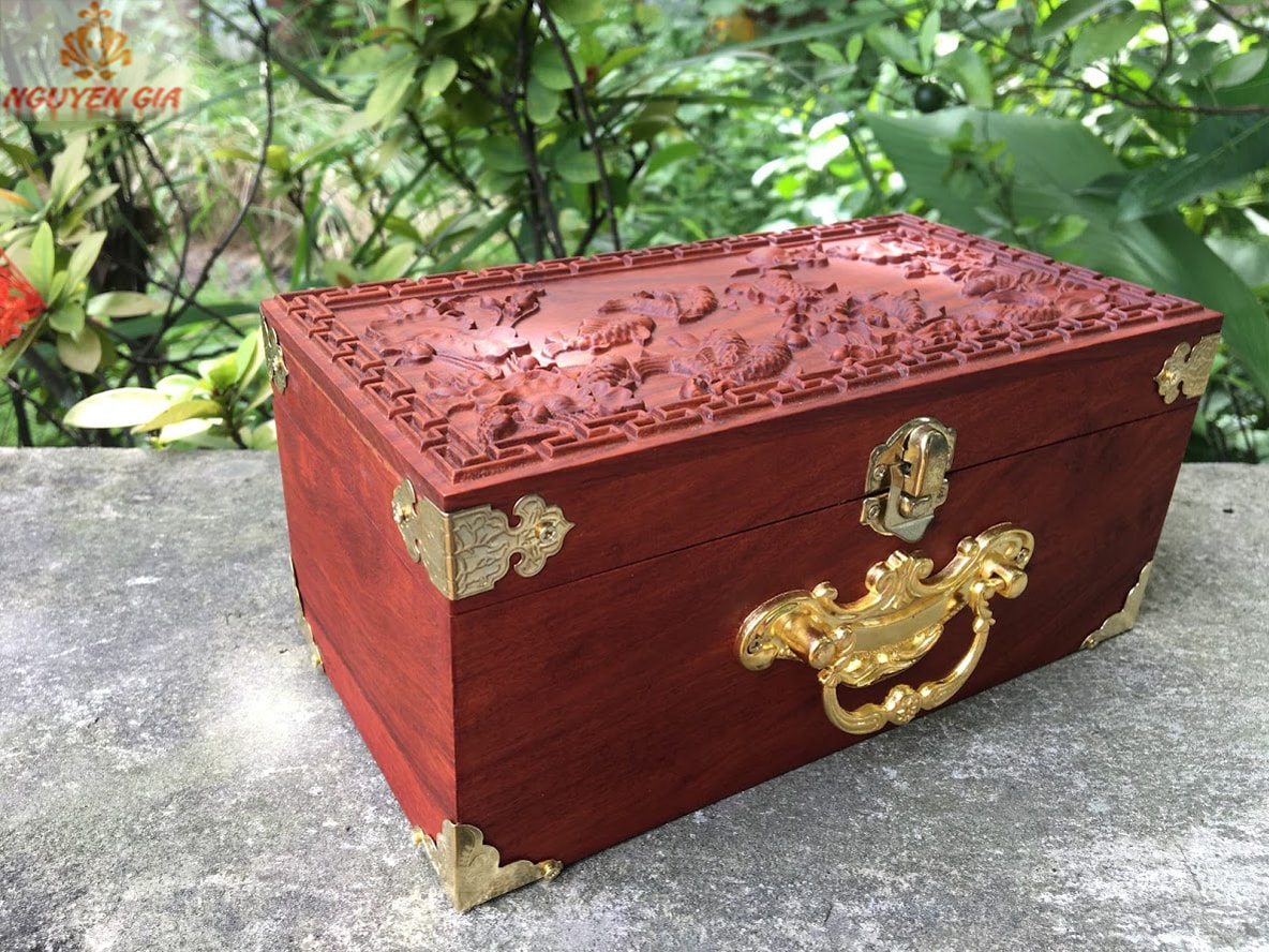 Hộp đựng con dấu doanh nghiệp cửu ngư quần hội