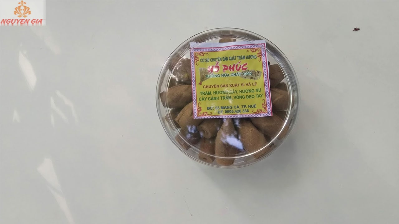 Nhang nụ trầm hương thiên nhiên nụ hoa sen (hộp 26 viên)