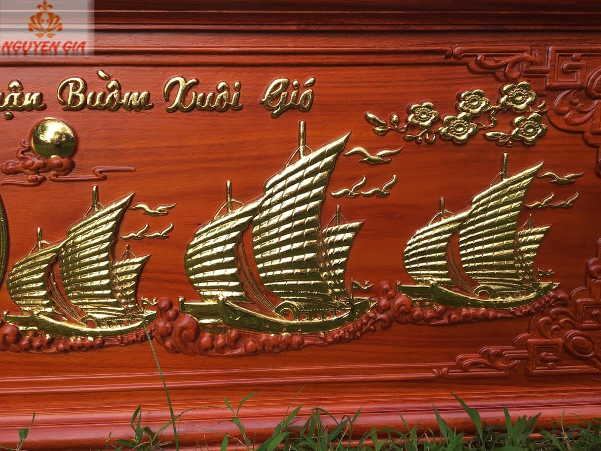 Đồng hồ treo tường mẫu thuận buồm xuôi gió (Cỡ Lớn)