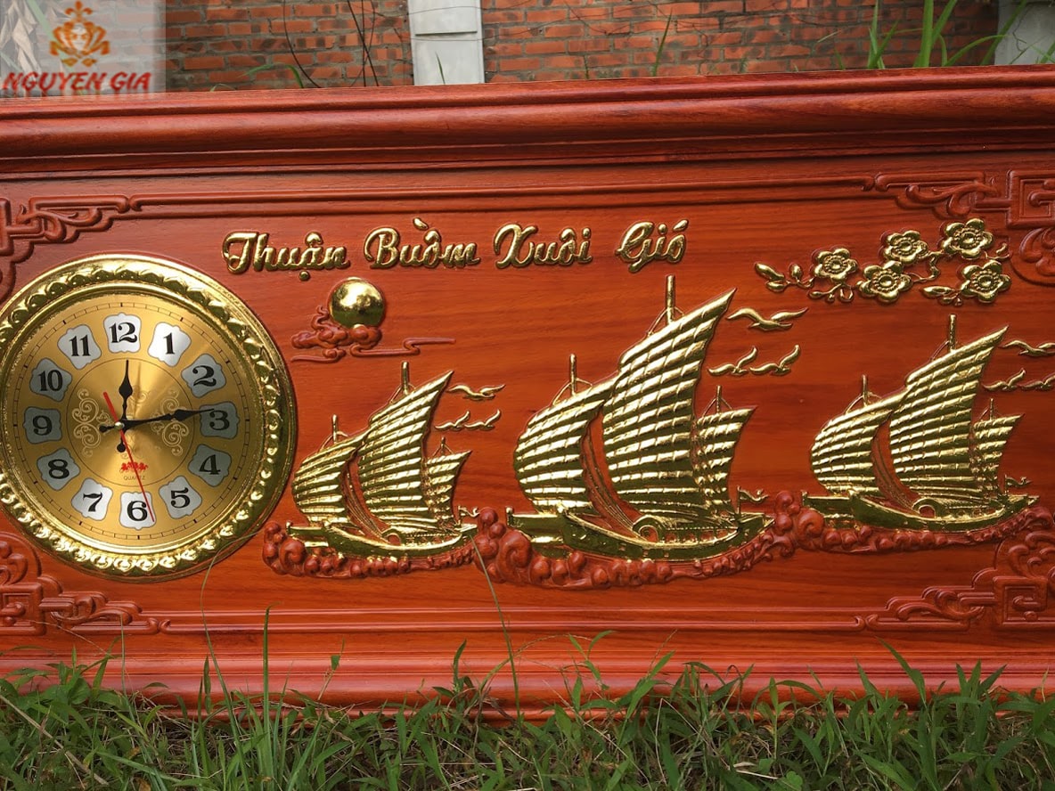 Đồng hồ treo tường mẫu thuận buồm xuôi gió (Cỡ Lớn)