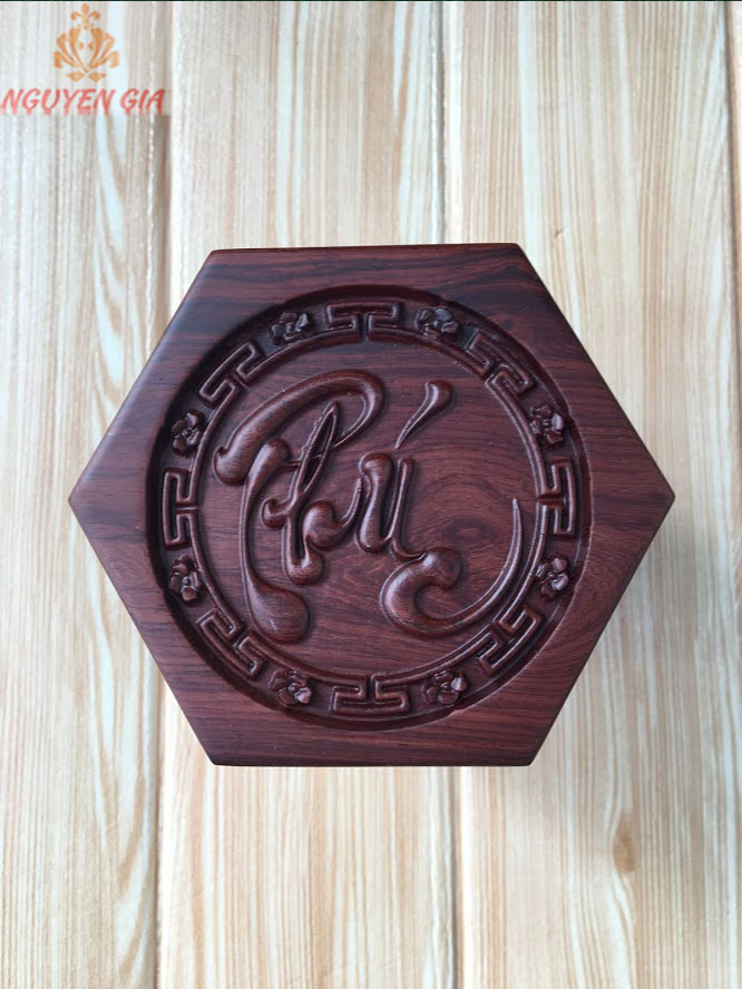 Combo Bộ Khay trà gỗ cẩm mẫu Tháp Rùa Hồ Gươm (3 Sản phẩm)