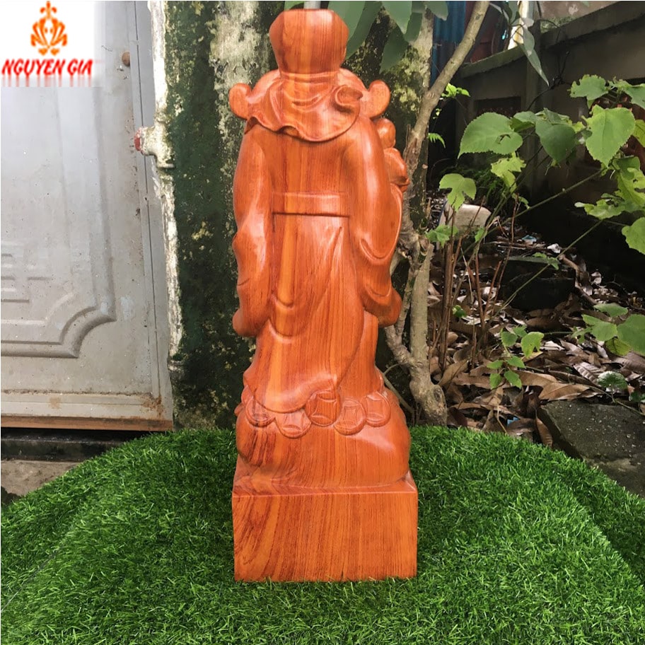 Tượng thần tài nhất phúc gỗ Hương cao 50 cm