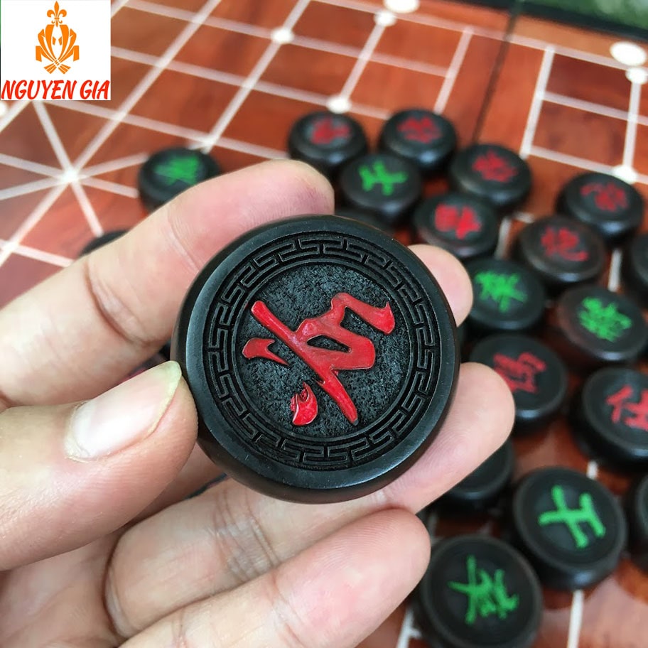 Quân Cờ Tướng Gỗ Trắc 4cm Tiện Gù Tang Trống, Cầm Đầm Tay