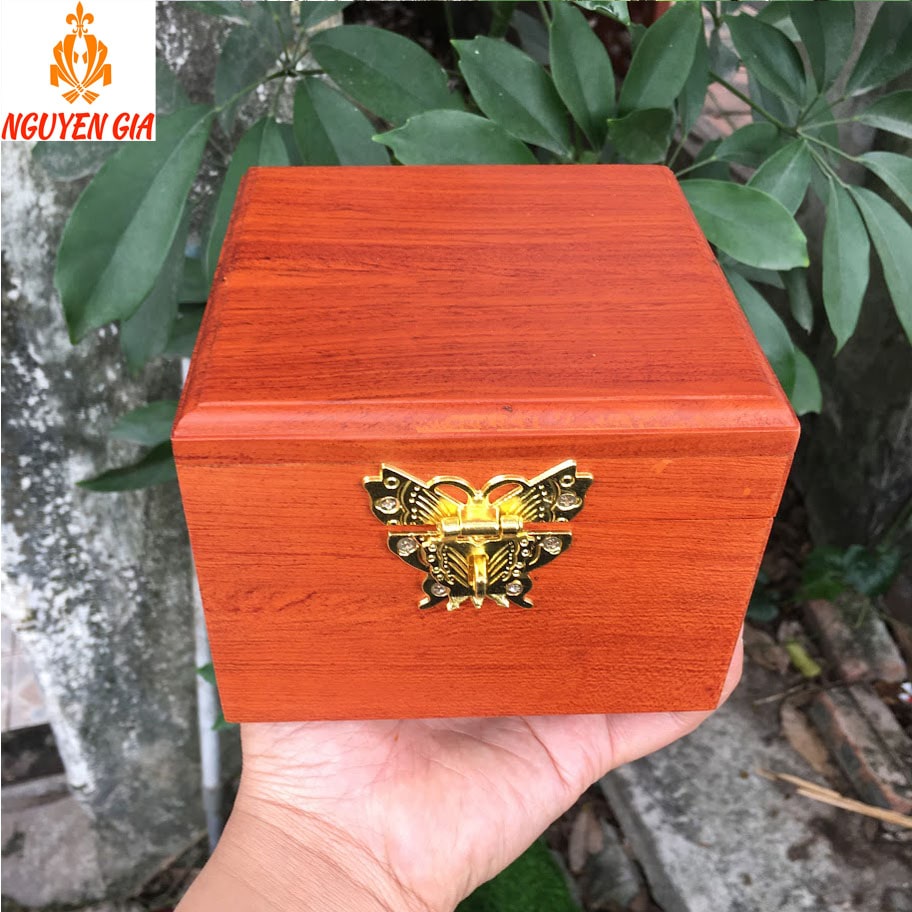 Hộp Đựng Con Dấu Nhỏ Gọn Bằng Gỗ Hương – Dấu Tên, Dấu Cửa Hàng