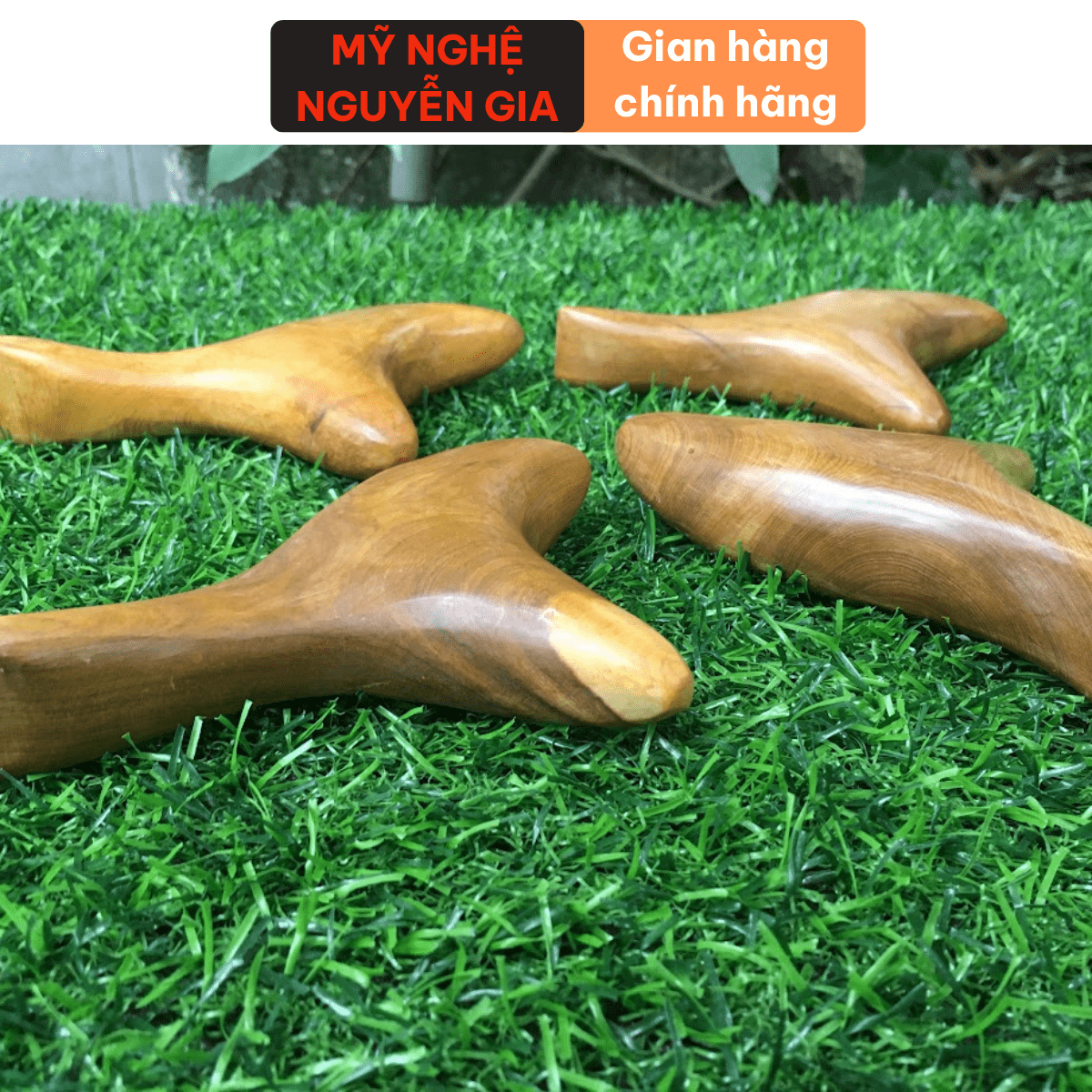 Dụng Cụ Massage Day Ấn Huyệt Gỗ Bách Xanh Đa Năng hình chim Én