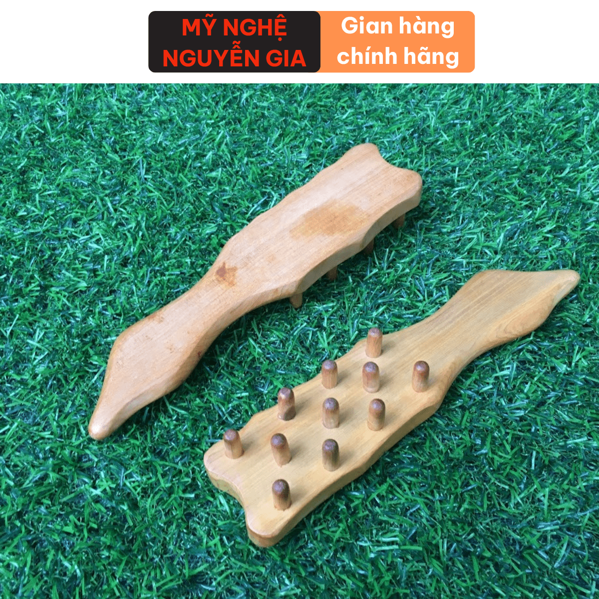 Lược Massage Đầu Gỗ Bách Xanh 11 Răng – Dụng Cụ Massage Da Đầu