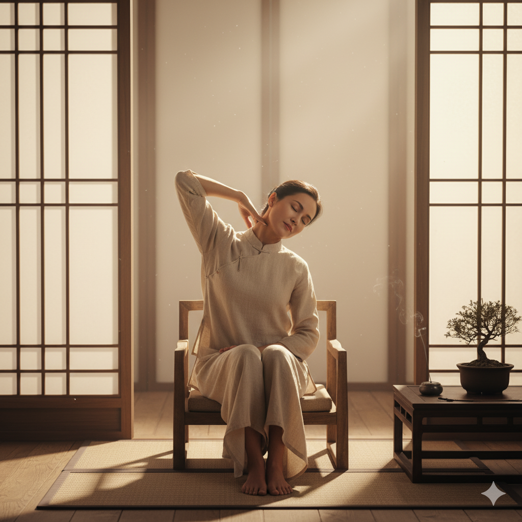 Ngồi máy tính nhiều, cổ vai gáy tê cứng, đau mỏi khó chịu? Thử ngay 4 bài tập đơn giản ngay tại ghế!