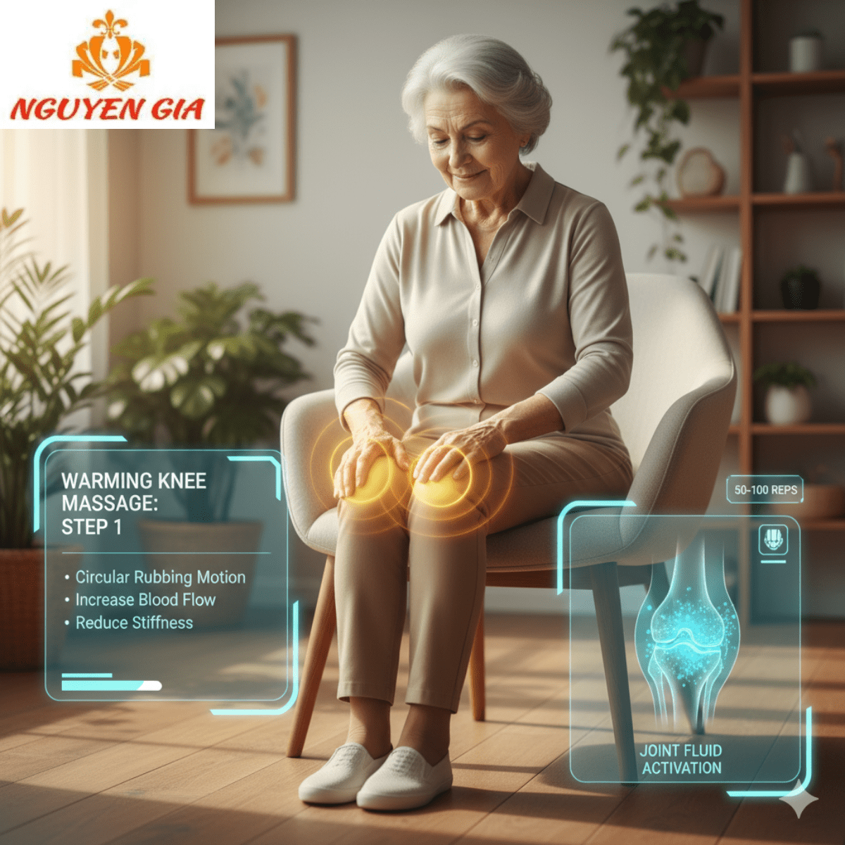 Giảm Đau Khớp Gối, Đứng Lên Ngồi Xuống Dễ Dàng Hơn Chỉ Với 3 Động Tác Mỗi Ngày