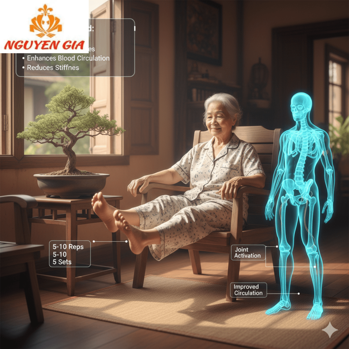 Giảm Đau Khớp Gối, Đứng Lên Ngồi Xuống Dễ Dàng Hơn Chỉ Với 3 Động Tác Mỗi Ngày