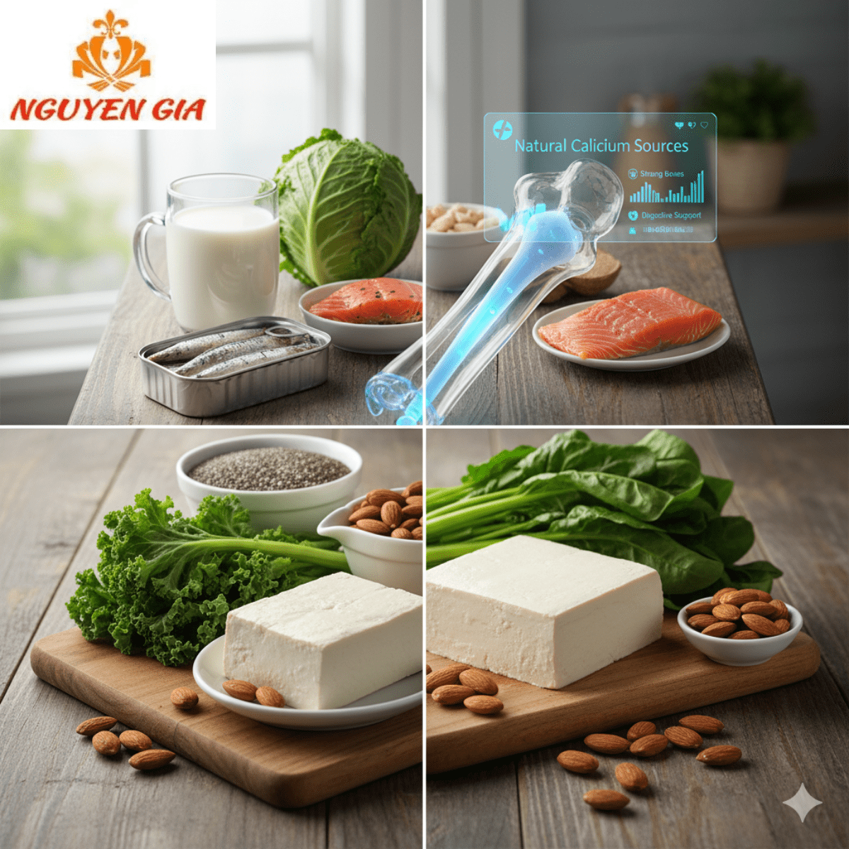 Những thực phẩm giàu canxi hơn cả sữa – Giải pháp tự nhiên cho xương chắc khỏe