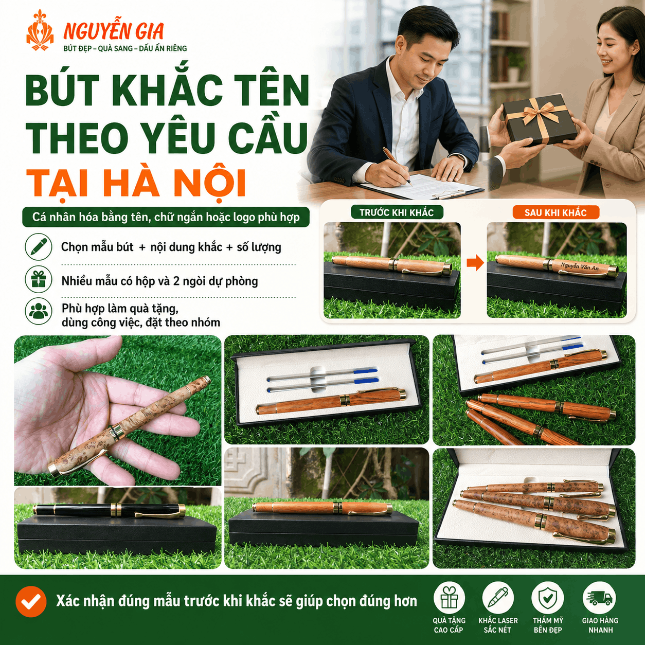 B&uacute;t Khắc T&ecirc;n Theo Y&ecirc;u Cầu Tại H&agrave; Nội