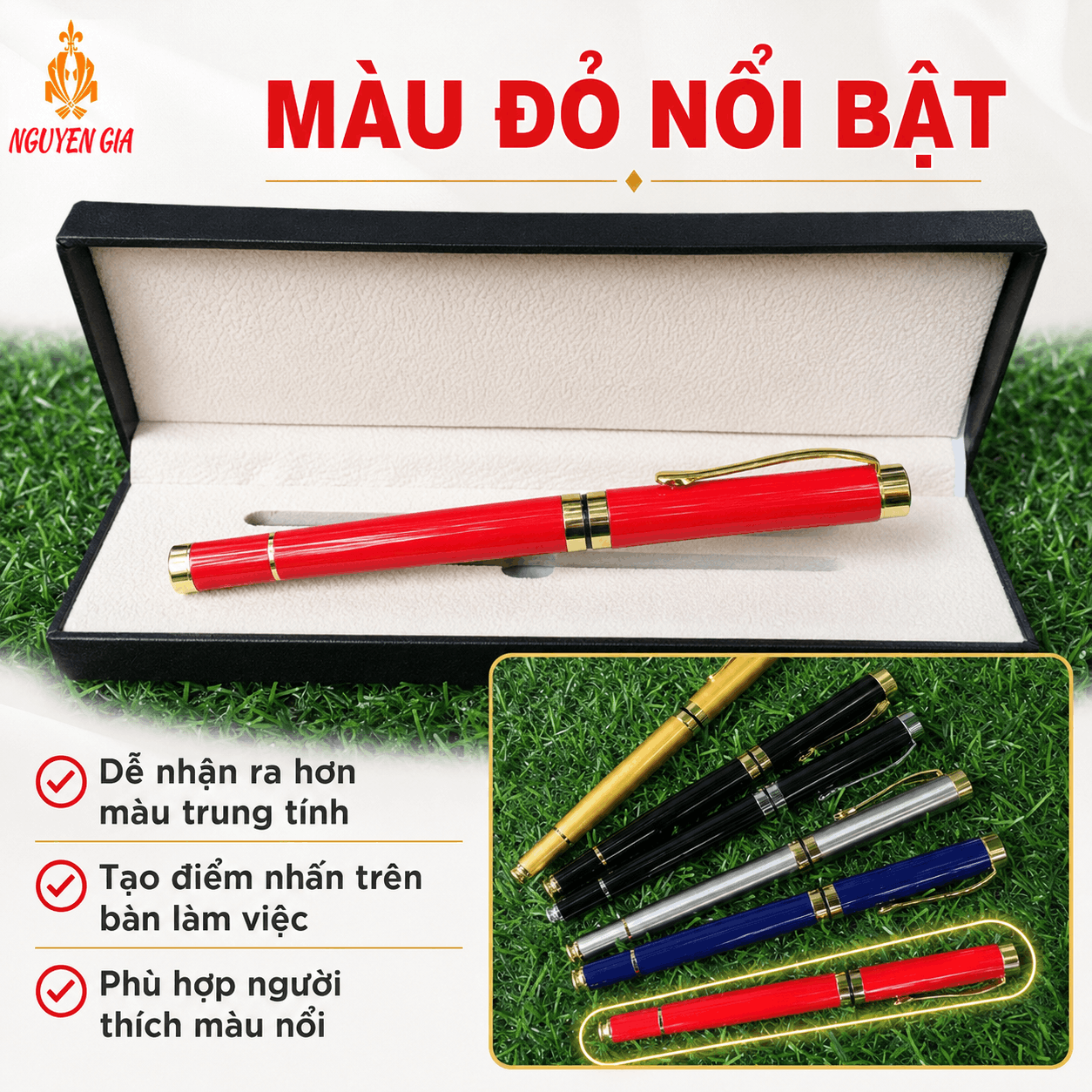 Bút Ký Hợp Kim Màu Đỏ – Có Thể Khắc Tên, Logo