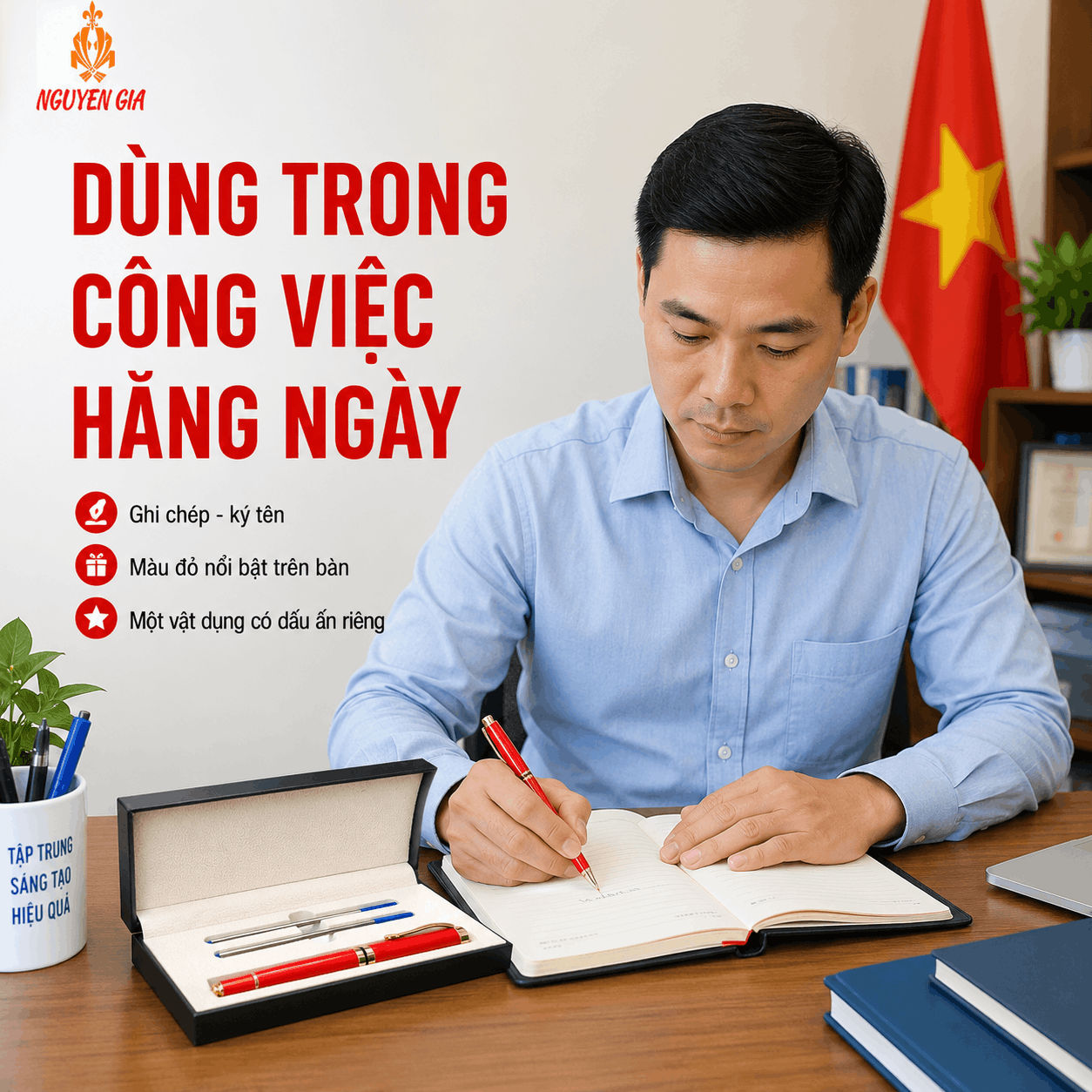 Bút Ký Hợp Kim Màu Đỏ – Có Thể Khắc Tên, Logo