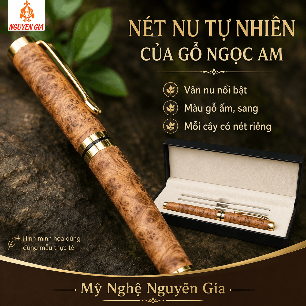 Bút Ký Nu Ngọc Am – Có Thể Khắc Tên, Logo
