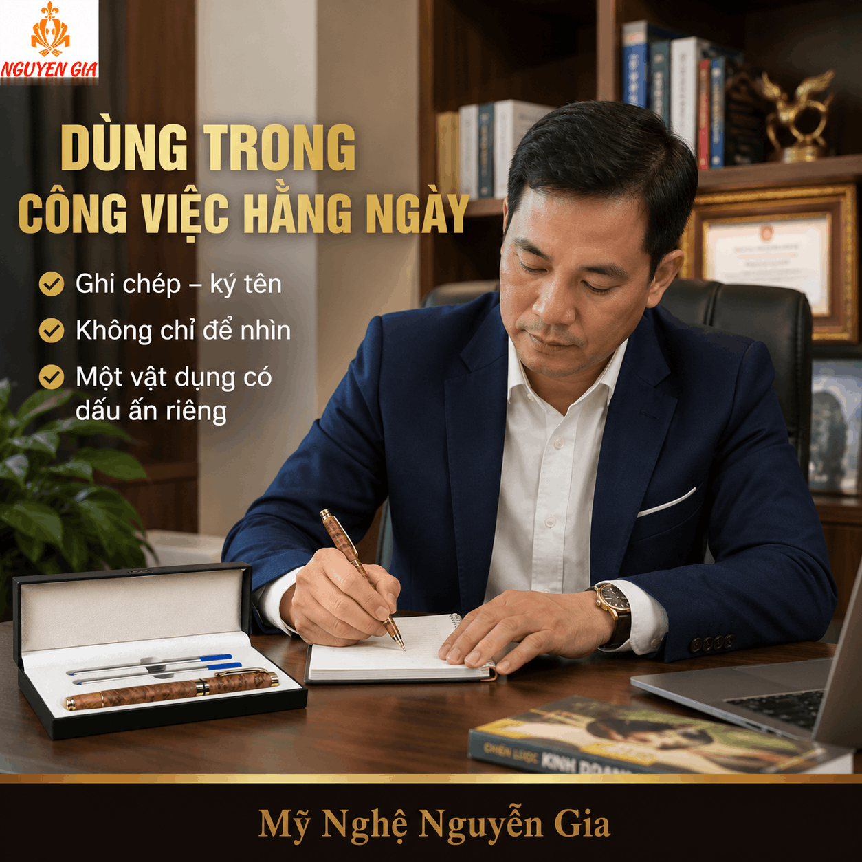 Bút Ký Nu Ngọc Am – Có Thể Khắc Tên, Logo