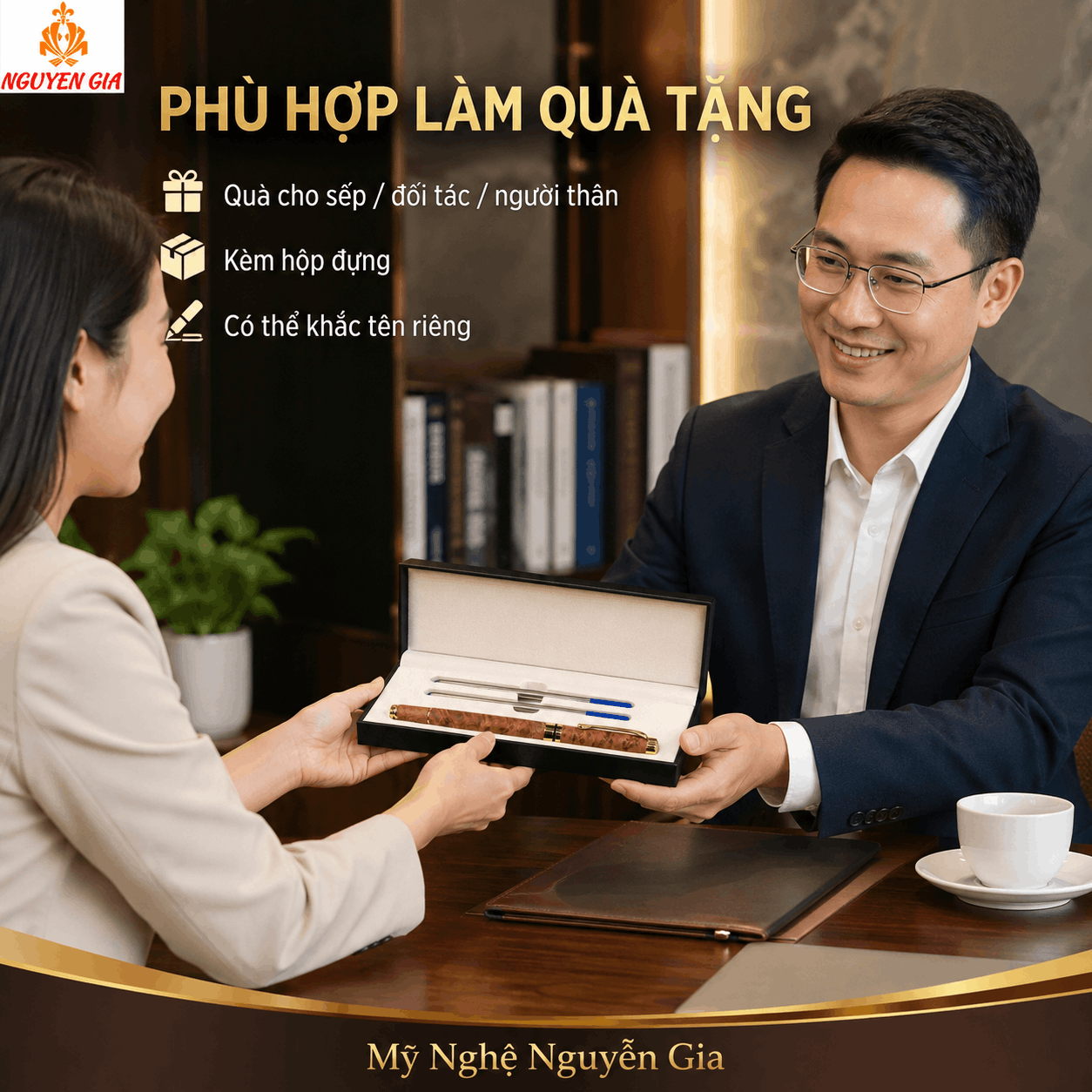 Bút Ký Nu Ngọc Am – Có Thể Khắc Tên, Logo