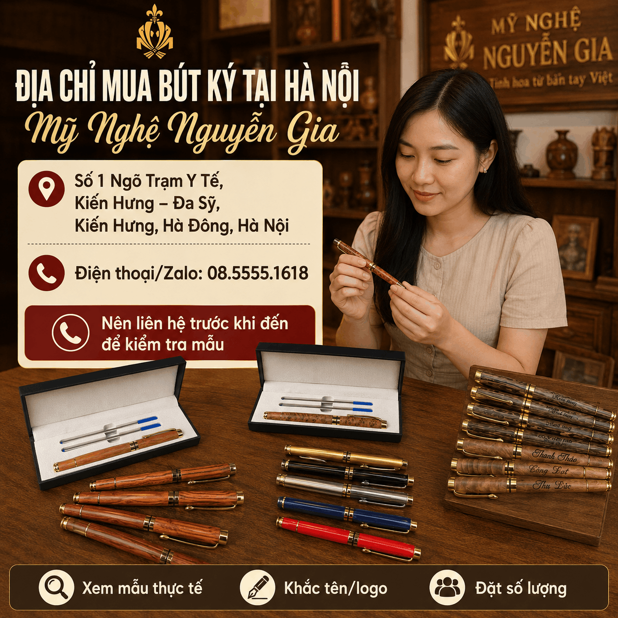 Địa Chỉ Mua Bút Ký Tại Hà Nội – Mỹ Nghệ Nguyễn Gia