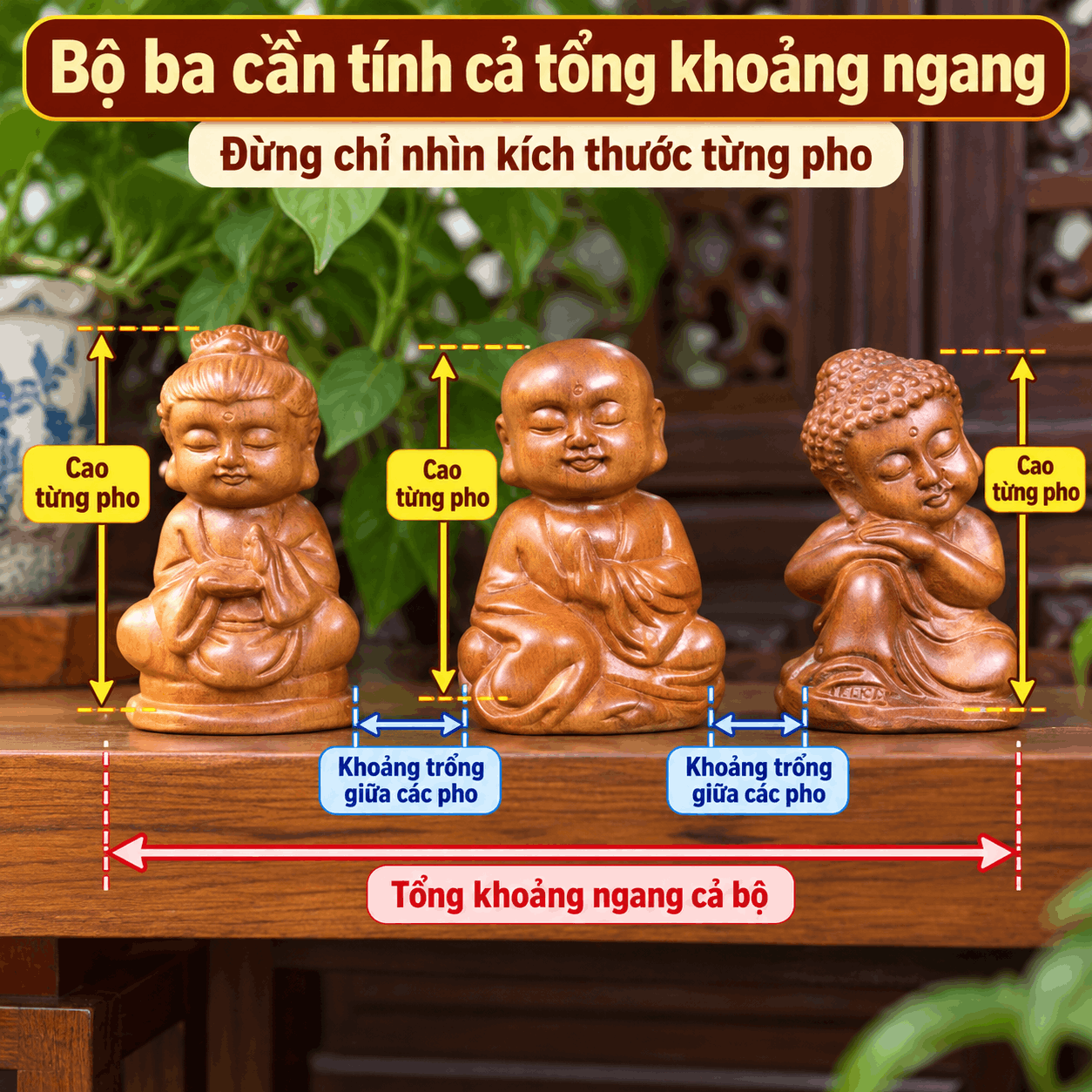 Tượng Ch&uacute; Tiểu Bằng Gỗ &ndash; Chọn Theo H&igrave;nh Tượng