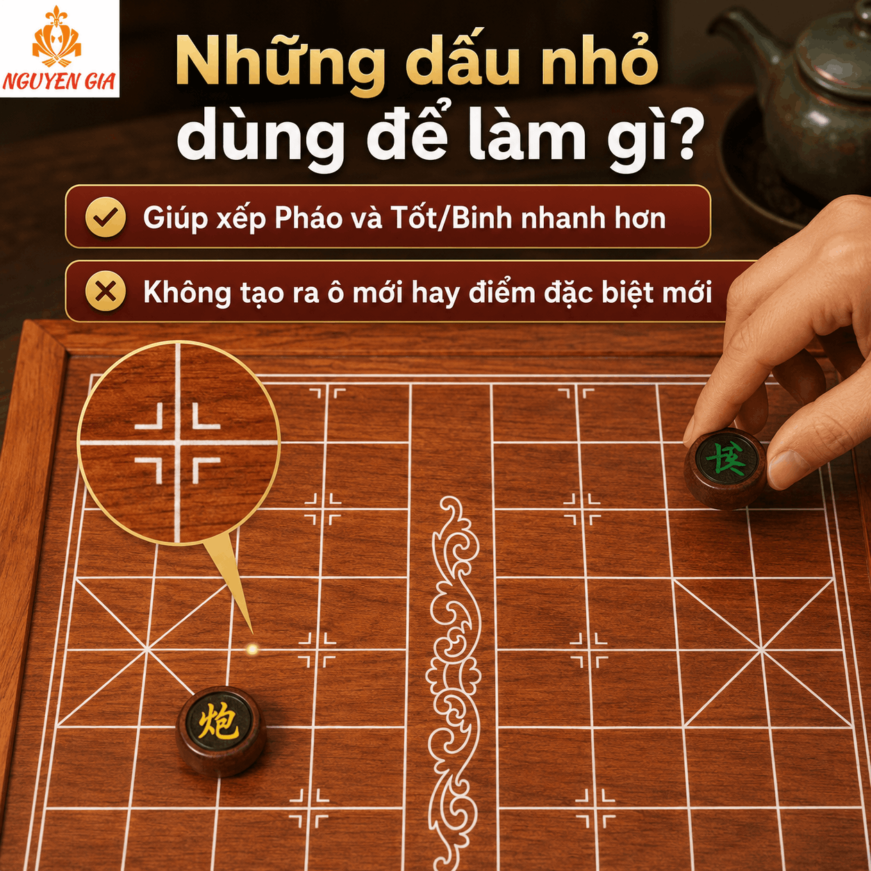 B&agrave;n Cờ Tướng C&oacute; Bao Nhi&ecirc;u &Ocirc;? Cấu Tạo 90 Giao Điểm