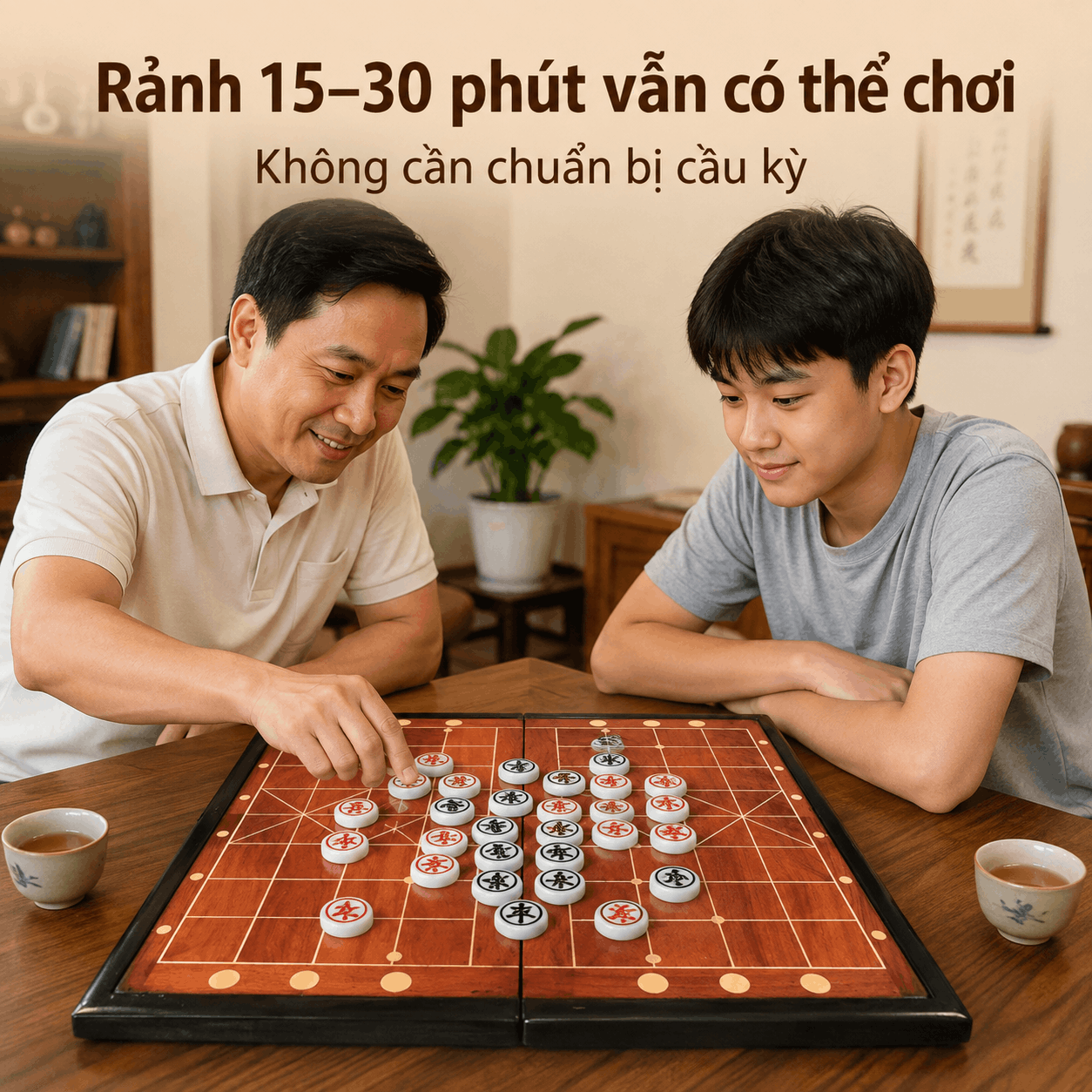 Chơi cờ tướng để thư giãn: một thú vui chậm rãi sau ngày dài