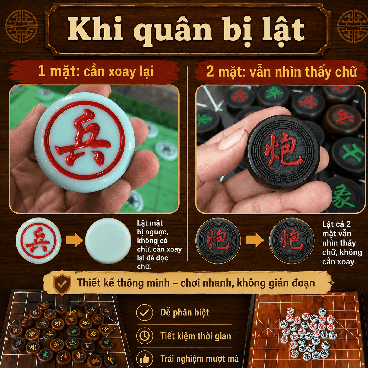 Qu&acirc;n Cờ Tướng Chạm 1 Mặt V&agrave; 2 Mặt Kh&aacute;c Nhau Thế N&agrave;o?