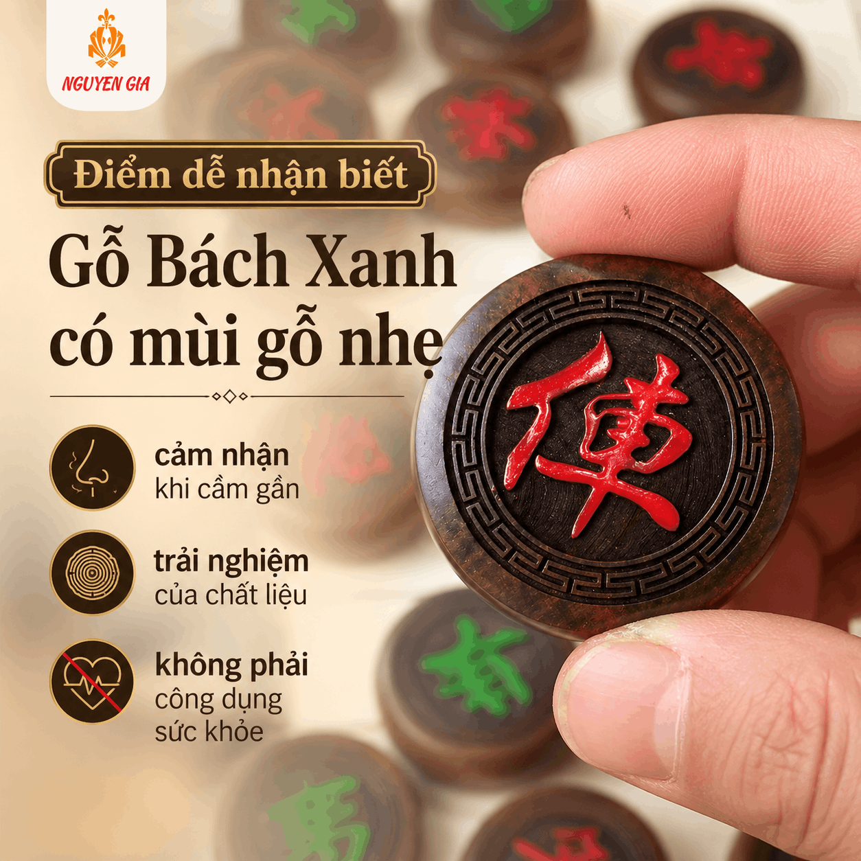 Qu&acirc;n Cờ Tướng Gỗ B&aacute;ch Xanh C&oacute; G&igrave; Đặc Biệt?