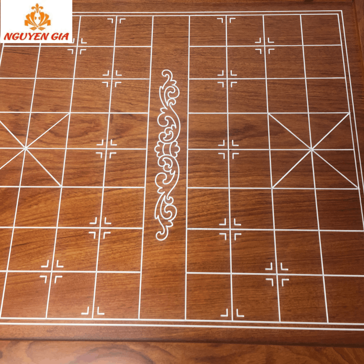 Bàn Cờ Tướng Gỗ Hương Nguyên Tấm 50×45cm – Bán Riêng Bàn