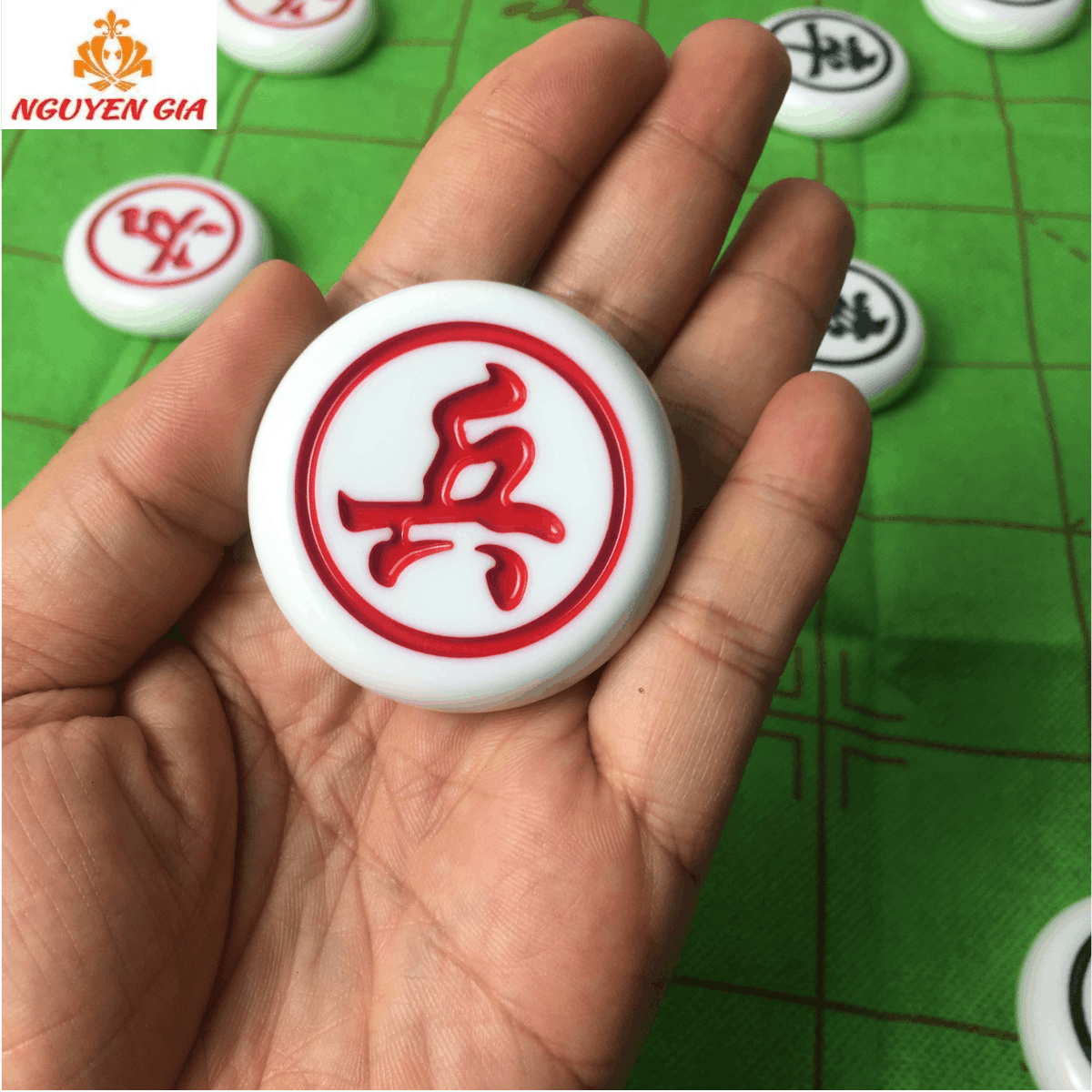 Bộ Cờ Tướng Trắng Ngọc Cỡ Lớn 4,8cm – Quân To Dễ Nhìn