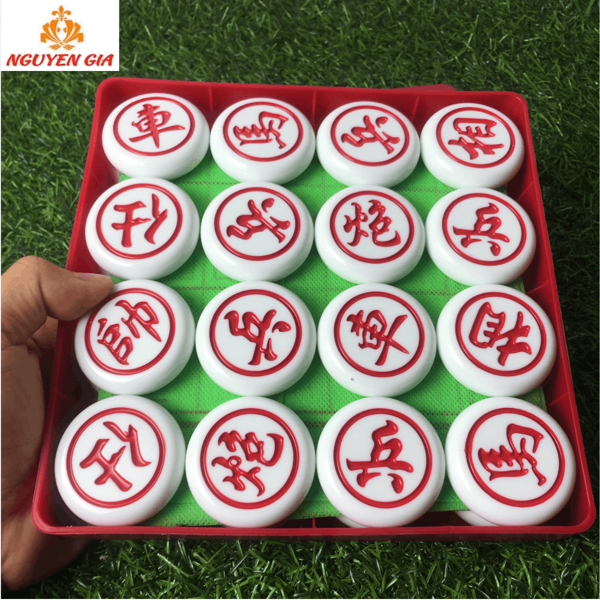 Bộ Cờ Tướng Trắng Ngọc Cỡ Lớn 4,8cm – Quân To Dễ Nhìn