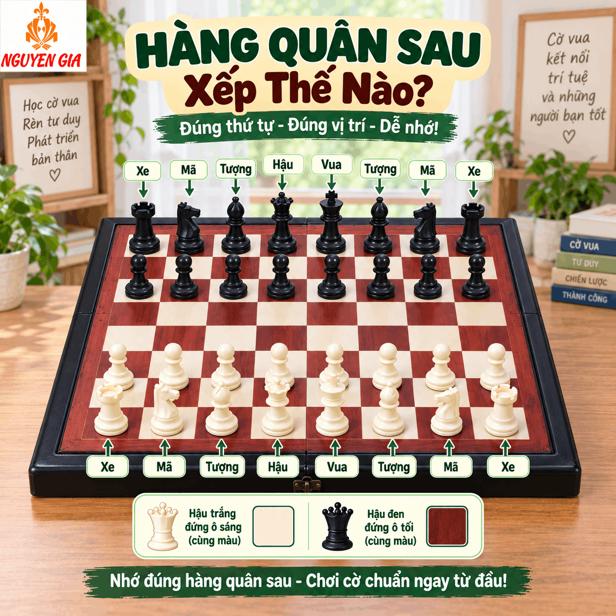 B&agrave;n Cờ Vua C&oacute; Bao Nhi&ecirc;u &Ocirc;, Bao Nhi&ecirc;u Qu&acirc;n V&agrave; Xếp Thế N&agrave;o?