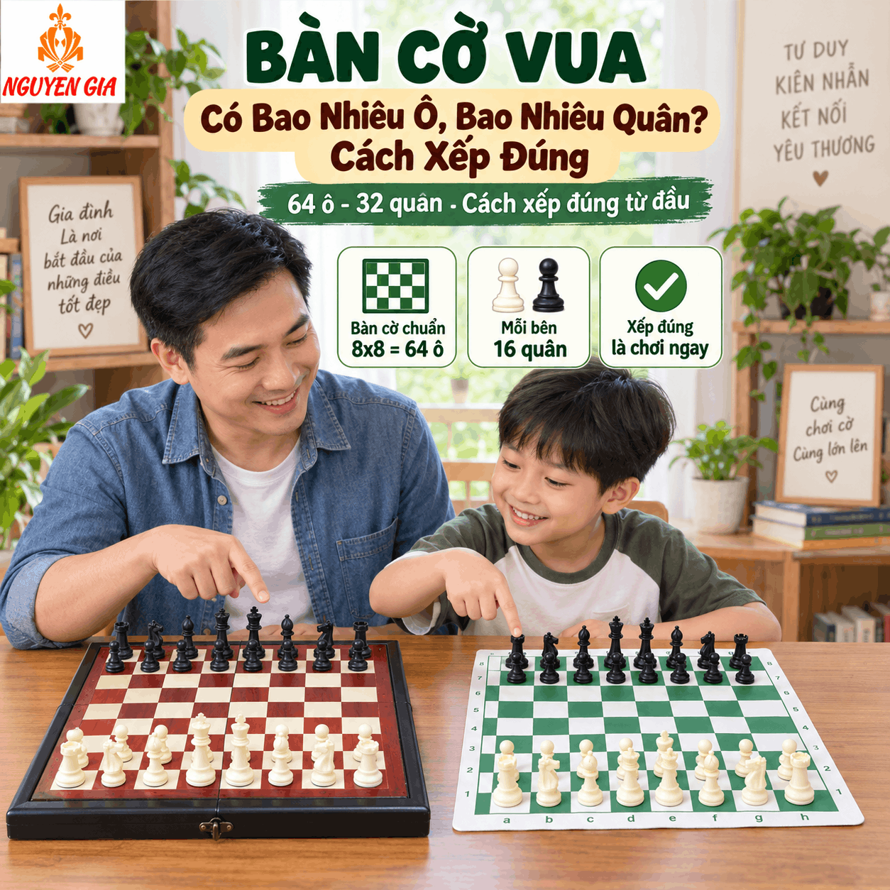 B&agrave;n Cờ Vua C&oacute; Bao Nhi&ecirc;u &Ocirc;, Bao Nhi&ecirc;u Qu&acirc;n V&agrave; Xếp Thế N&agrave;o?