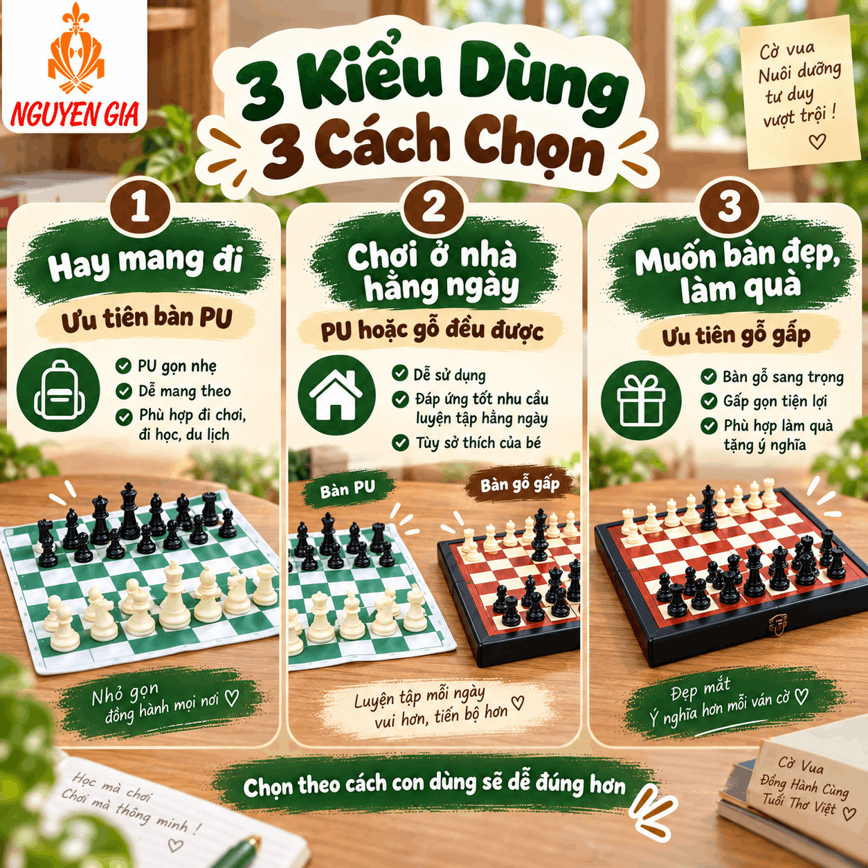 Bộ Cờ Vua Cho B&eacute; N&ecirc;n Chọn Loại N&agrave;o? Chọn Theo C&aacute;ch Con D&ugrave;ng