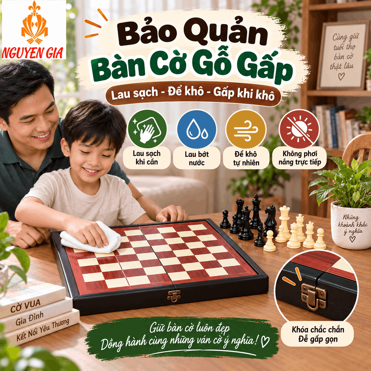 C&aacute;ch Bảo Quản B&agrave;n Cờ Vua V&agrave; Qu&acirc;n Cờ Đ&uacute;ng Theo Từng Loại