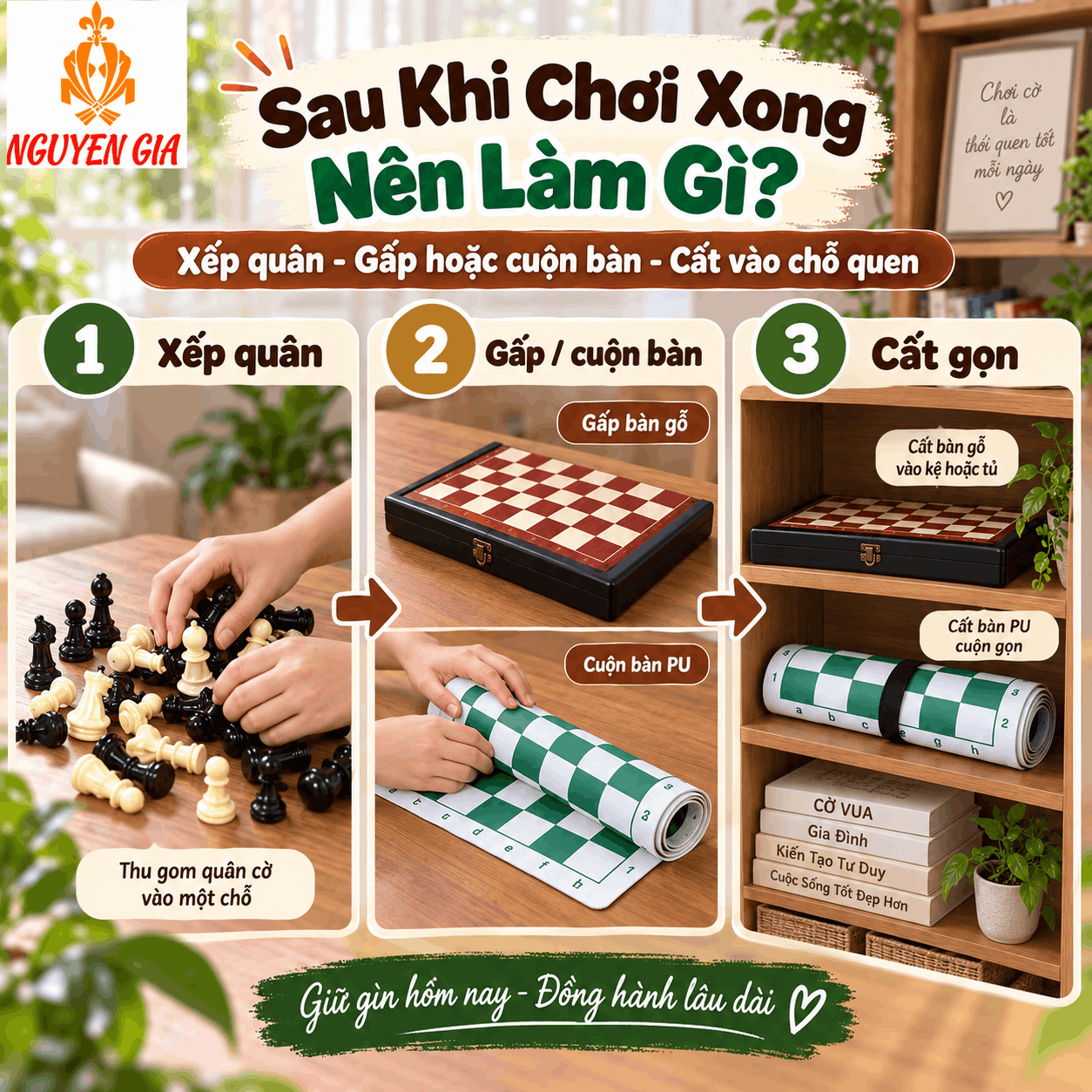 C&aacute;ch Bảo Quản B&agrave;n Cờ Vua V&agrave; Qu&acirc;n Cờ Đ&uacute;ng Theo Từng Loại