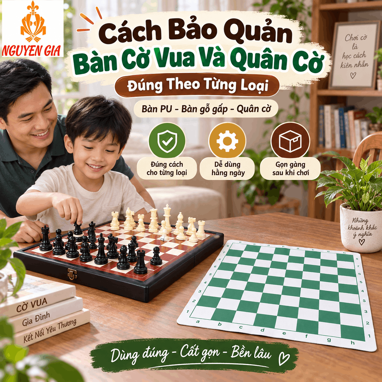 C&aacute;ch Bảo Quản B&agrave;n Cờ Vua V&agrave; Qu&acirc;n Cờ Đ&uacute;ng Theo Từng Loại