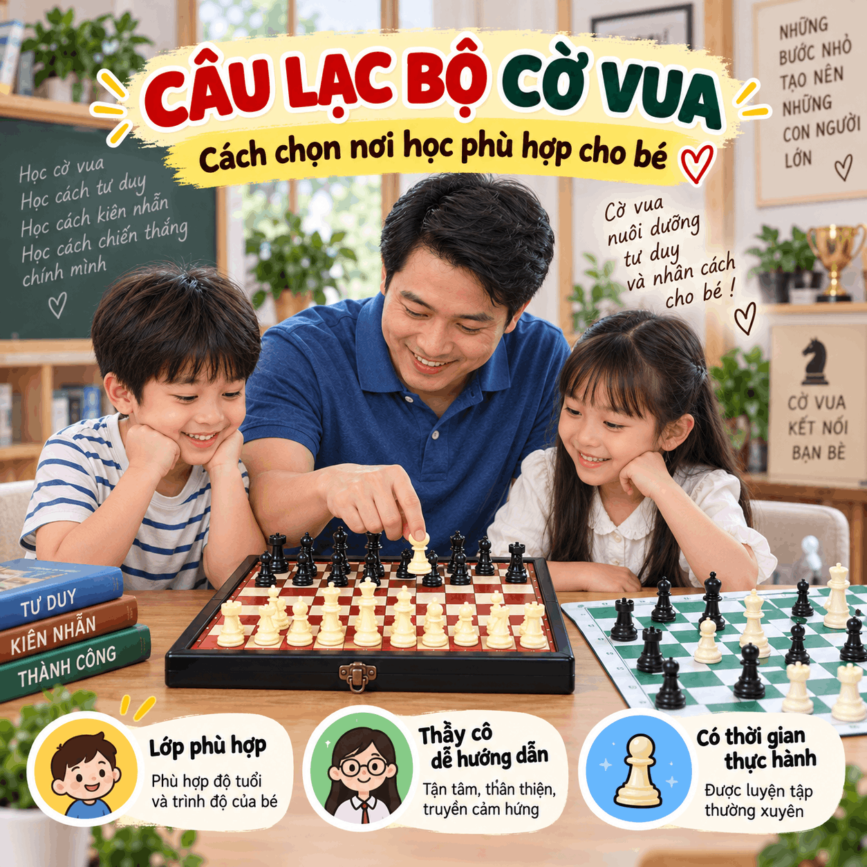 C&acirc;u Lạc Bộ Cờ Vua: C&aacute;ch Chọn Nơi Học Ph&ugrave; Hợp Cho B&eacute;