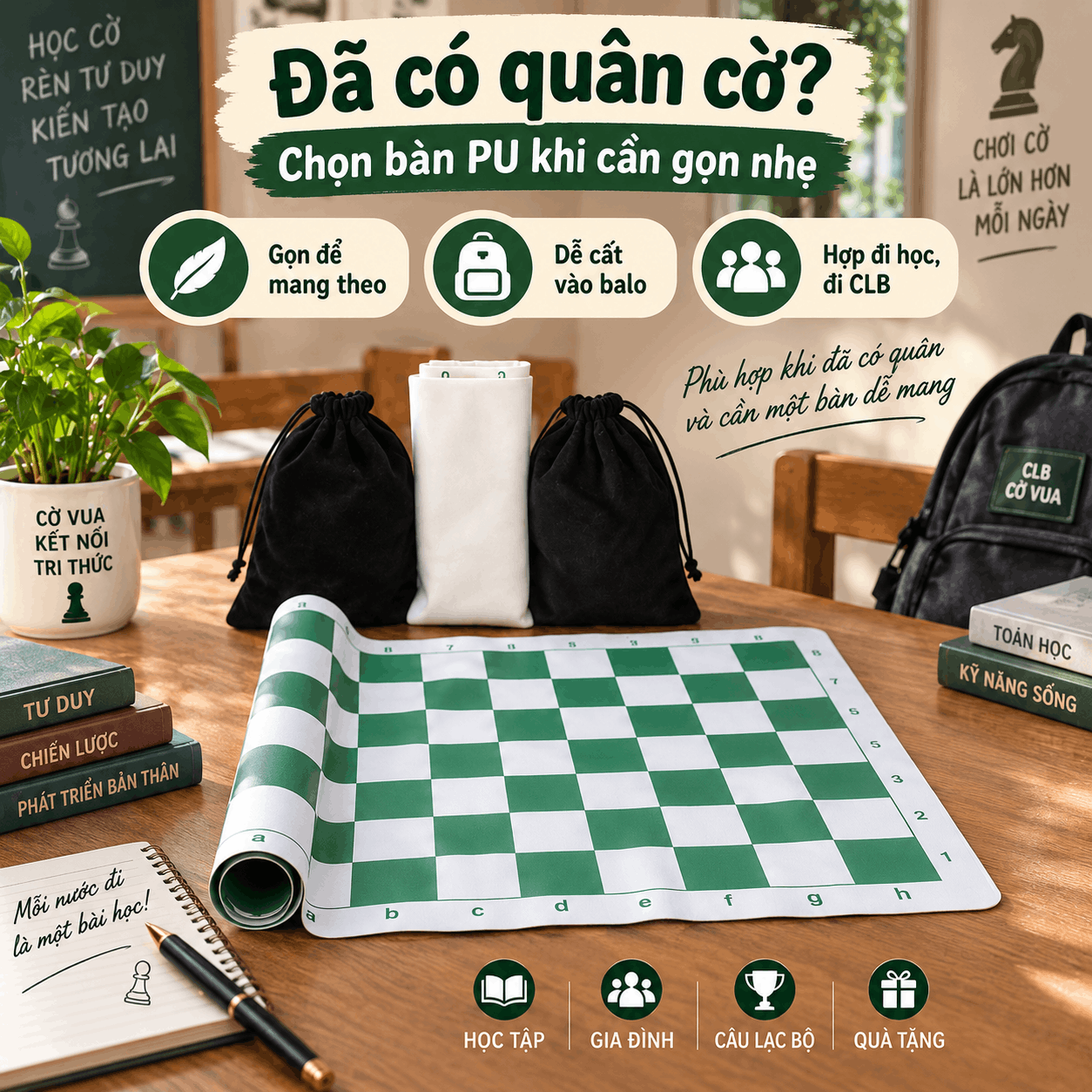 Đã Có Bàn Hoặc Quân Cờ Vua, Chọn Phần Còn Lại Thế Nào Cho Hợp?