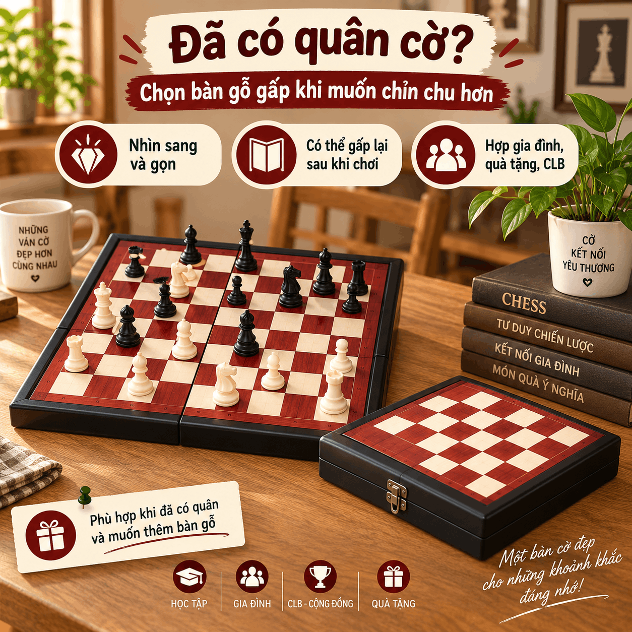 Đã Có Bàn Hoặc Quân Cờ Vua, Chọn Phần Còn Lại Thế Nào Cho Hợp?
