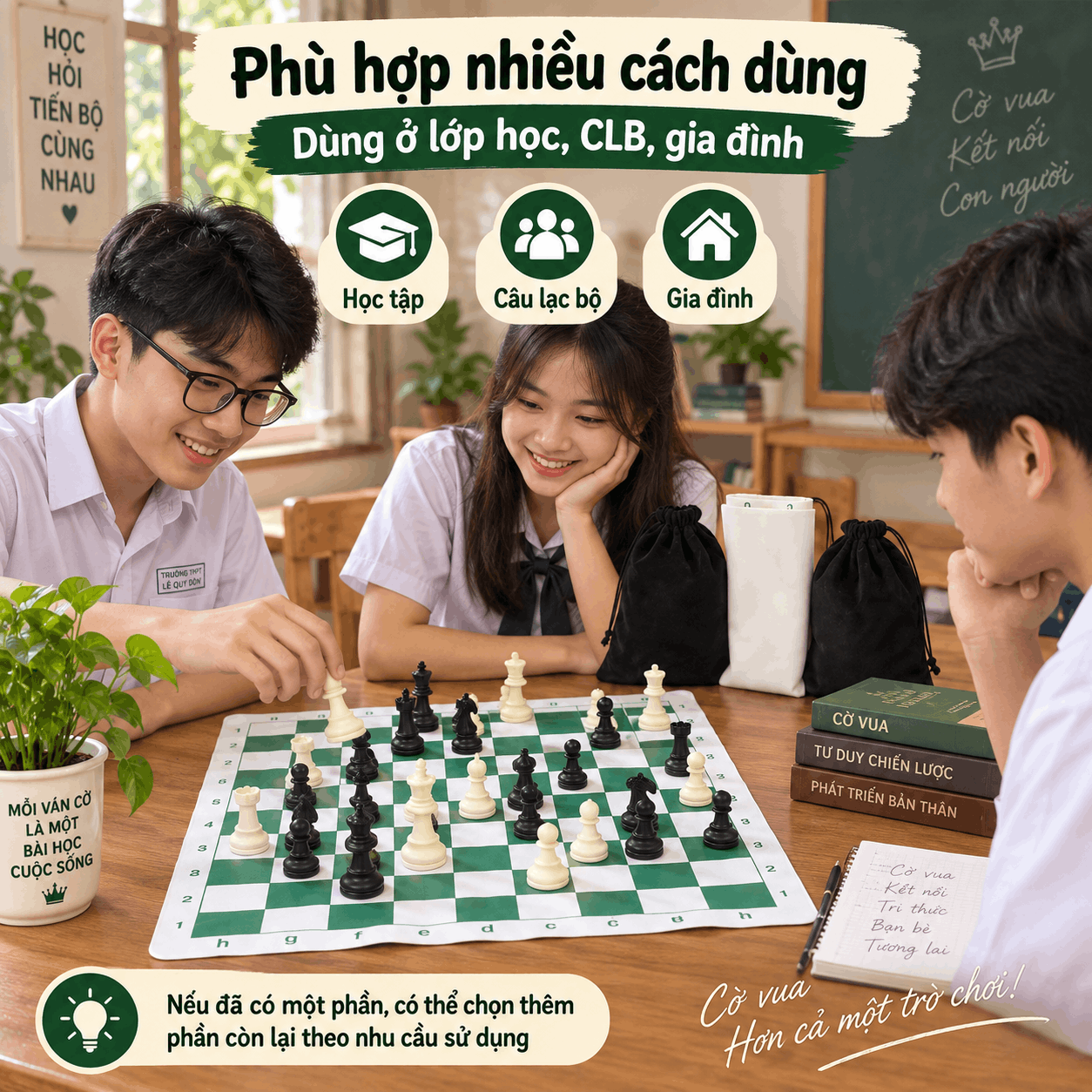 Đã Có Bàn Hoặc Quân Cờ Vua, Chọn Phần Còn Lại Thế Nào Cho Hợp?