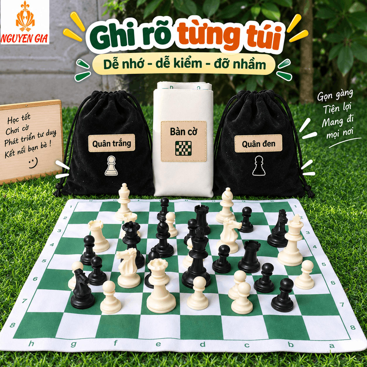 Mang Bộ Cờ Vua Đi Học, Đi C&acirc;u Lạc Bộ Sao Cho Gọn V&agrave; Hạn Chế Mất Qu&acirc;n?