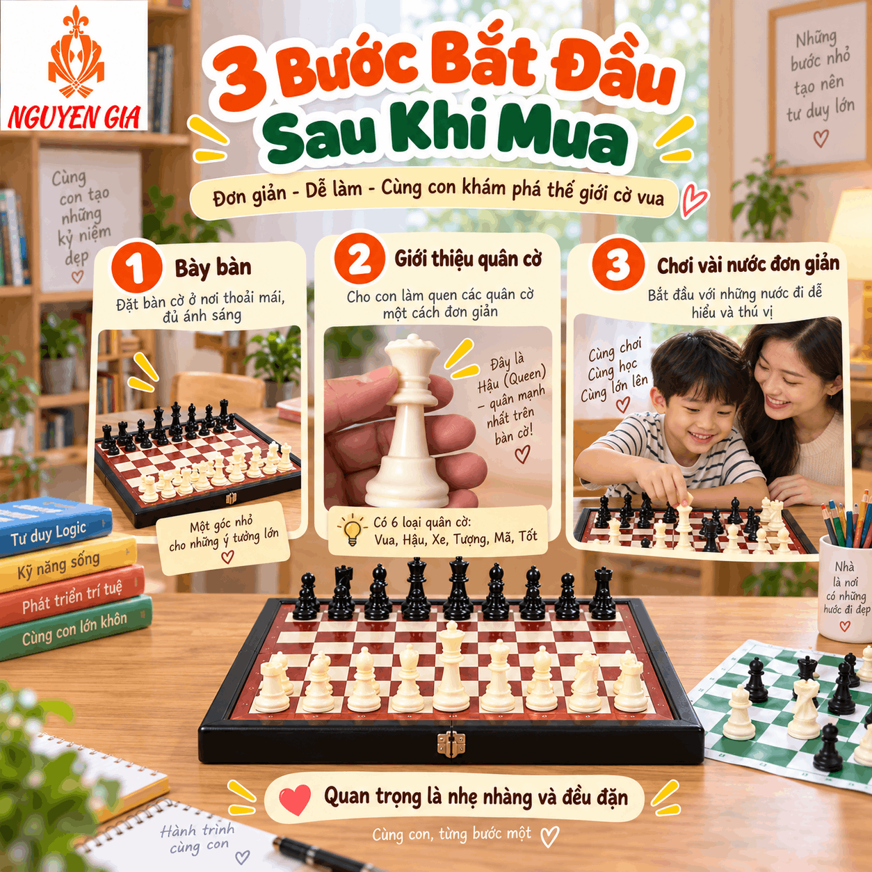 Mua Cờ Vua Cho Con Rồi N&ecirc;n Bắt Đầu Thế N&agrave;o?