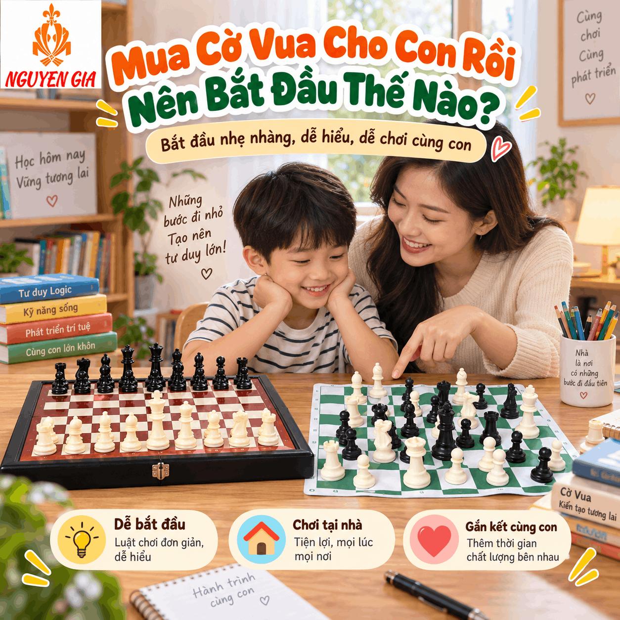 Mua Cờ Vua Cho Con Rồi N&ecirc;n Bắt Đầu Thế N&agrave;o?