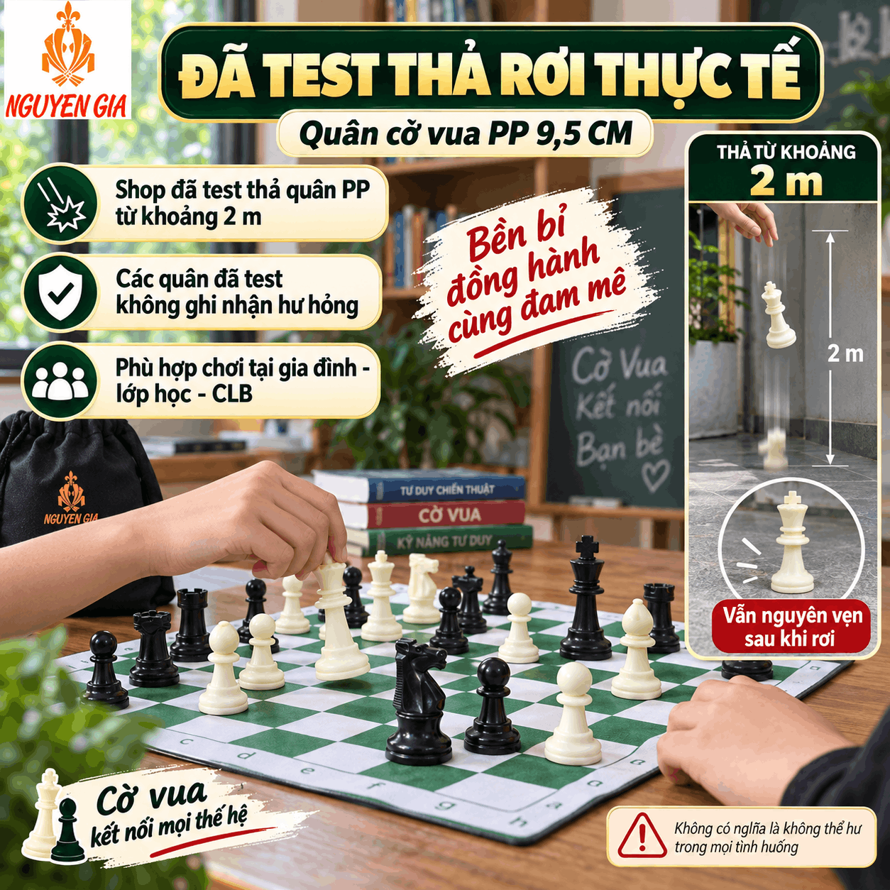 Quân Cờ Vua PP 9,5 cm – Cỡ Lớn, Bán Riêng