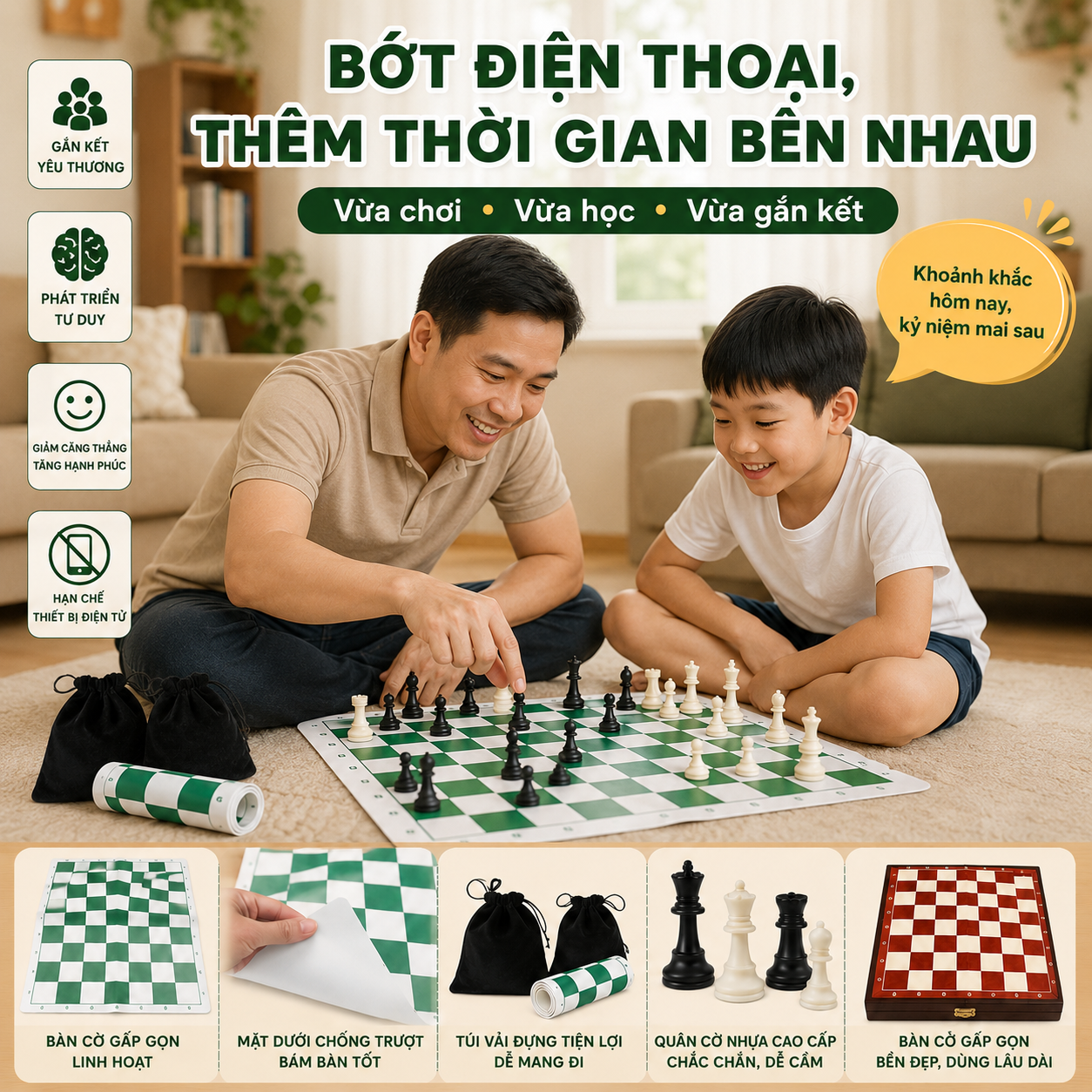 Bộ Cờ Vua Cho Trẻ Em, Học Sinh