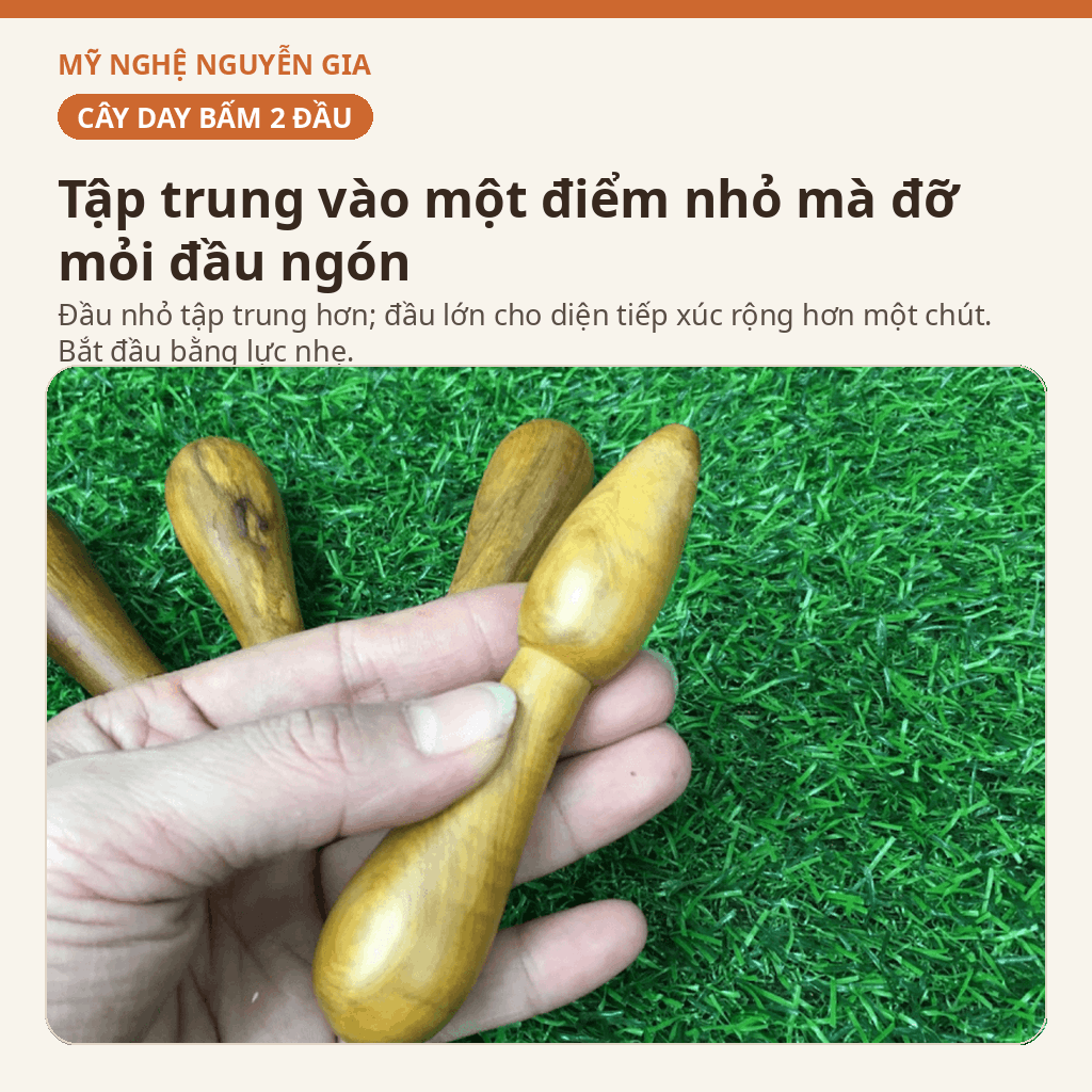 Bộ 5 Dụng Cụ Massage Gỗ Bách Xanh - Có Sẵn Nhiều Cách Dùng Khi Cần