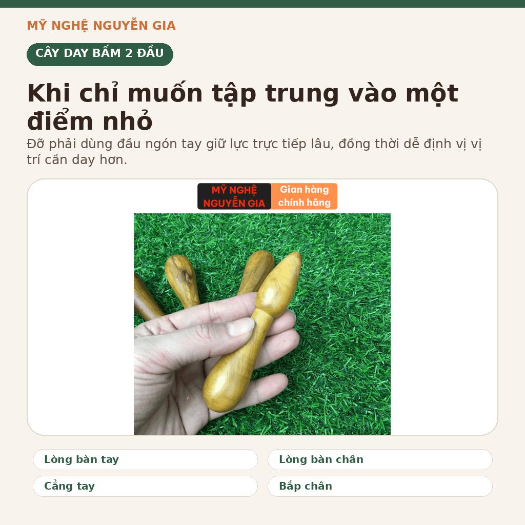 Bộ 8 Dụng Cụ Massage Gỗ Bách Xanh - Nhiều Lựa Chọn Cho Vùng Nhỏ Và Rộng