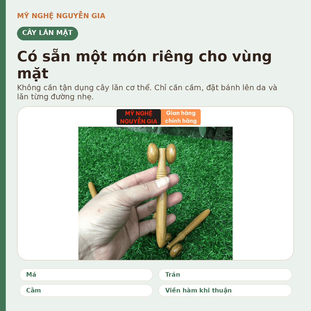 Bộ 8 Dụng Cụ Massage Gỗ Bách Xanh - Nhiều Lựa Chọn Cho Vùng Nhỏ Và Rộng