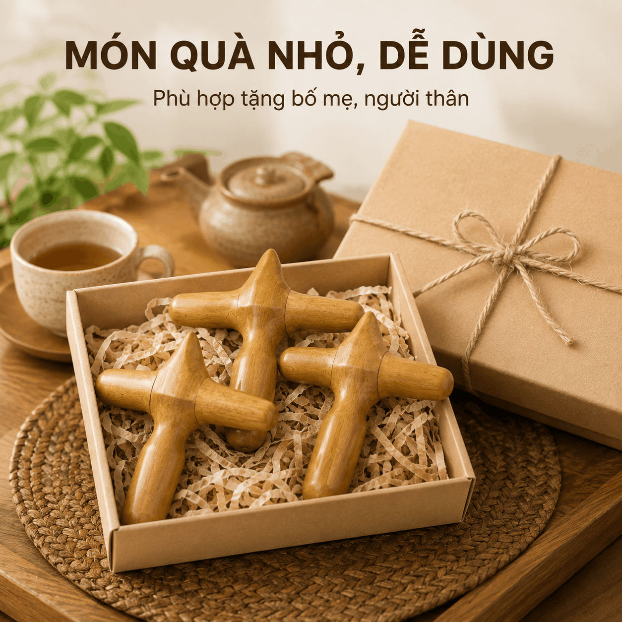 Búa Gõ Huyệt Gỗ Bách Xanh – Gõ Nhẹ Và Day Ấn