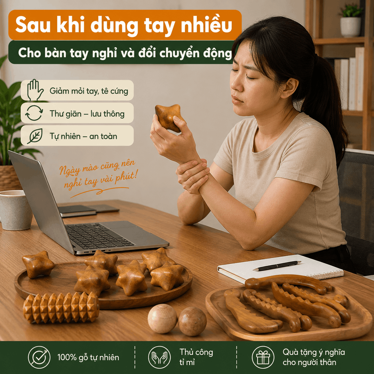 Cách Massage Tay Tại Nhà - Cho Bàn Tay Được Xoa Bóp Và Vận Động Sau Khi Dùng Nhiều