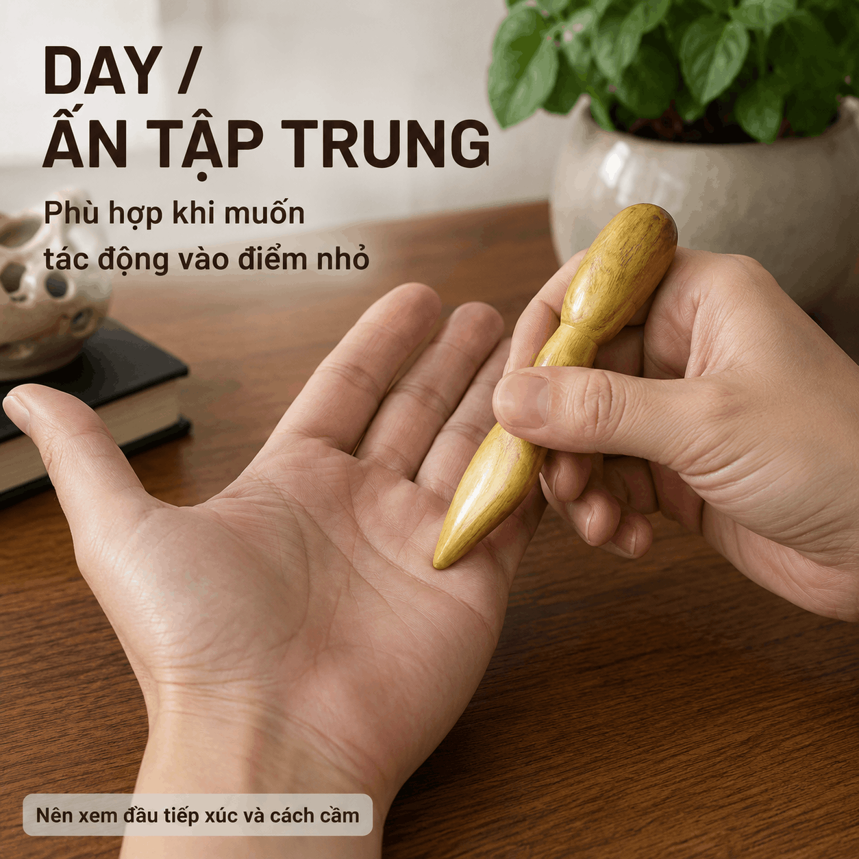 Dụng Cụ Bấm Huyệt Bằng Gỗ